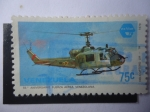 Stamps Venezuela -  Helicoptero UH-1H-Fuerza Aérea de Venezuela-59 Aniversario.