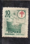 Stamps Spain -  pro-tuberculosos (38)