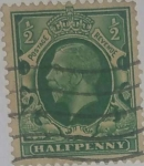 Stamps : Europe : United_Kingdom :  Half Penny
