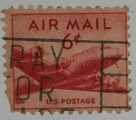 Stamps United States -  U.S. Air Mail 6c