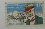 Sellos del Mundo : America : Estados_Unidos : Samuel P.Langley U.S.Airmail 45 c