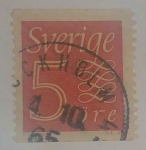 Stamps Sweden -  5 ore