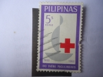 Stamps Philippines -  100 años de la Cruz Roja Internacional (1863-1963)