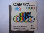 Sellos de America - Costa Rica -  Juegos Olímpicos-Los Ängeles 1984 - Ciclismo.