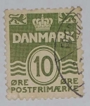 Stamps : Europe : Denmark :  Danmark 10 ore