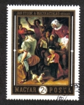 Stamps Hungary -  Pinturas de los Países Bajos: La fiesta