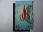 Stamps Egypt -  UAR-Egipto - Año Internacional de los Derechos Humanos.