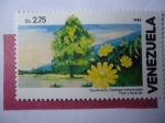 Stamps Venezuela -  Tara Amarilla (Oyedaea verbesinoides) Flora y Fauna de Venezuela 1982.