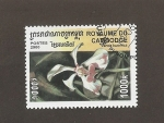 Stamps Cambodia -  Flor Vanda