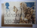 Stamps United Kingdom -  Navidad 1984 - Llegada a Belén