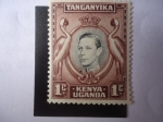 Sellos de Europa - Reino Unido -  Grullas Coronadas Sudafricanas - King George VI-