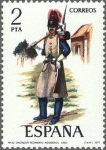 Stamps Spain -  2382 - Uniformes militares - Gastador del regimiento de ingenieros (1850)