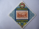 Stamps Mongolia -  Sello dentro de otro Sello - Conferencia de Correo y telecomunicaciones.