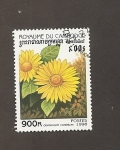 Stamps Cambodia -  Flor Dorinicum