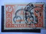 Sellos de Africa - Nigeria -  Old Manilla Currency - Queen Elizabeth II