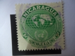 Stamps : America : Nicaragua :  Homenaje a la Onu - La ONU labora para el bienestar del Mundo