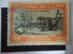 Stamps Costa Rica -  Colón en Cariari, 18 de Sep. 1502 - UPU - Descubridores.