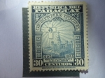 Stamps : America : Paraguay :  Cincuentenario  Episcopal - Proyecto Monumento al Santísimo Corazón de Jesús, 1895-1945  