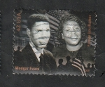 Sellos de America - Estados Unidos -  4149 - Medgar Evers y Fannie Lou Hamer, Activistas por derechos civíles