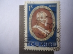Stamps : America : Ecuador :  Gabriel García Moreno (1821-1875) Presidente- I Centenario del Restablecimiento de la Integridad Nac