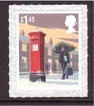 Stamps United Kingdom -  Navidad- Uso del buzón