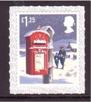 Stamps United Kingdom -  Navidad- Uso del buzón