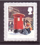 Stamps Europe - United Kingdom -  Navidad- Uso del buzón