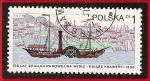 Sellos del Mundo : Europa : Polonia : 150 años de navegación a vapor por el río Vistula
