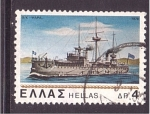 Stamps Greece -  serie- Antiguos y nuevos navios