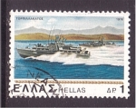 Sellos de Europa - Grecia -  serie- Antiguos y nuevos navios