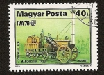 Stamps : Europe : Hungary :  Locomotora  Rocket - Liverpool & Manchester IVA´79