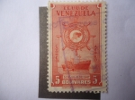 Stamps Venezuela -  Flota Gran Mercante Colombiana - M.S. República de Venezuela.