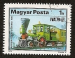 Stamps : Europe : Hungary :  Locomotora Pioneer - Chicago & North Western  IVA´79
