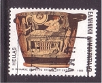 Stamps Greece -  serie- Poemas de Homero en el arte