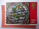 Sellos de Europa - Reino Unido -  Navidad 1971 - Vitral Sueño de los Sabios