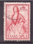 Stamps : Europe : Greece :  Reina de Grecia