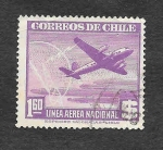 Stamps Chile -  C118 - Avión