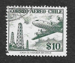 Stamps : America : Chile :  C184 - Avión