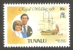 Stamps Tuvalu -  155 - Boda Real del Príncipe Carlos y Lady Diana Spencer