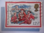 Stamps United Kingdom -  Navidad 1982 - Mientras los pastores Miraban - Villancicos.