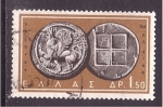 Sellos de Europa - Grecia -  serie- Monedas antiguas