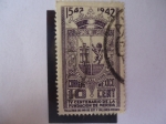 Stamps Mexico -  400 Aniversario de la Fundación de Mérida (1542-1942) - Escudo de Armas