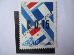 Stamps Costa Rica -  Banderas Estados Americanos - Serie:Independencia de América Central.