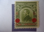 Stamps : America : El_Salvador :  Francisco Morazán Quezada (1742-1842)Presidente, 1835/39.