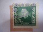 Stamps Costa Rica -  Padre, Edward J.Flanagan (1886-1948)- Sello de Navidad-Pro Ciudad de los niños.
