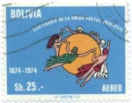Sellos de America - Bolivia -  Conmemoracion del centenario de la Union Postal Universal