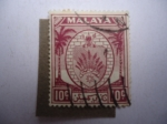 Stamps : Asia : Malaysia :  Escudo de Armas-Territorios-Palmeras - Malasia Estados Federales-Serie:Nigeria-Sembilan.