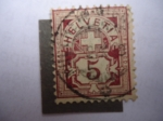 Stamps Switzerland -  Cifras- Helvetia - Suiza