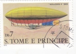 Sellos de Africa - Santo Tom y Principe -  DIRIGIBLE -WILLOWS II 1909