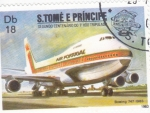 Sellos de Africa - Santo Tom� y Principe -  SEGUNDO CENTENARIO DEL 1º VUELO TRIPULADO- BOEING 747